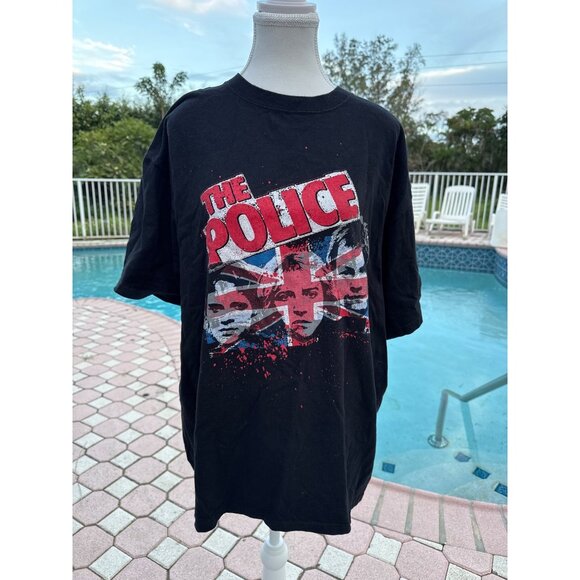 The Police World Tour 2007-2008 T-Shirt Size XL Black Vintage Band Tee - Picture 1 of 8